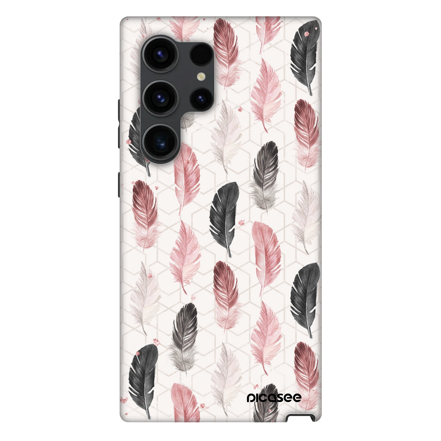 Picasee Fashion Case PowerShare pro Samsung Galaxy S24 Ultra S928B 5G - Feather 2