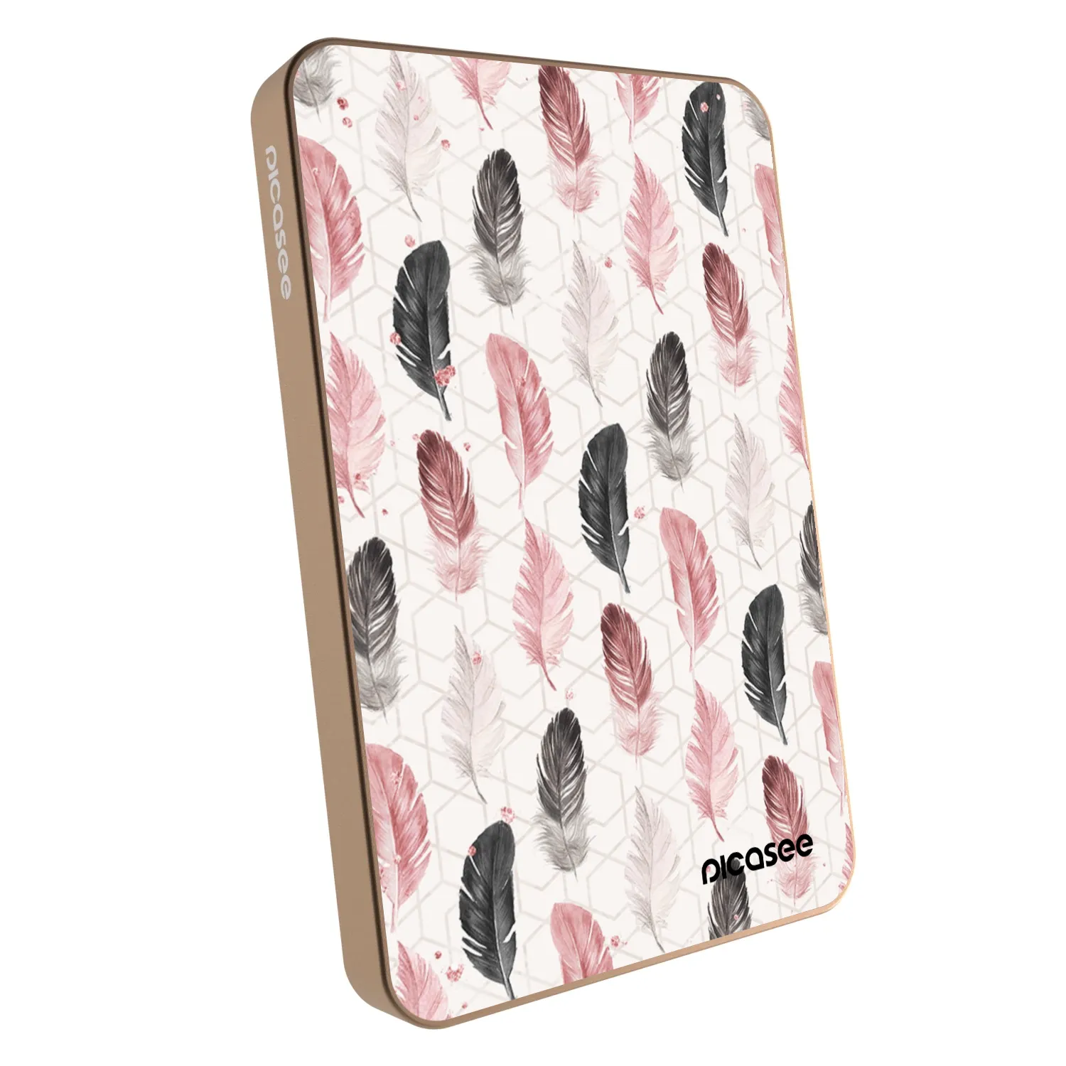 Picasee Powerbank με MagSafe 5 000 mAh Χρυσαφένιος - Feather 2
