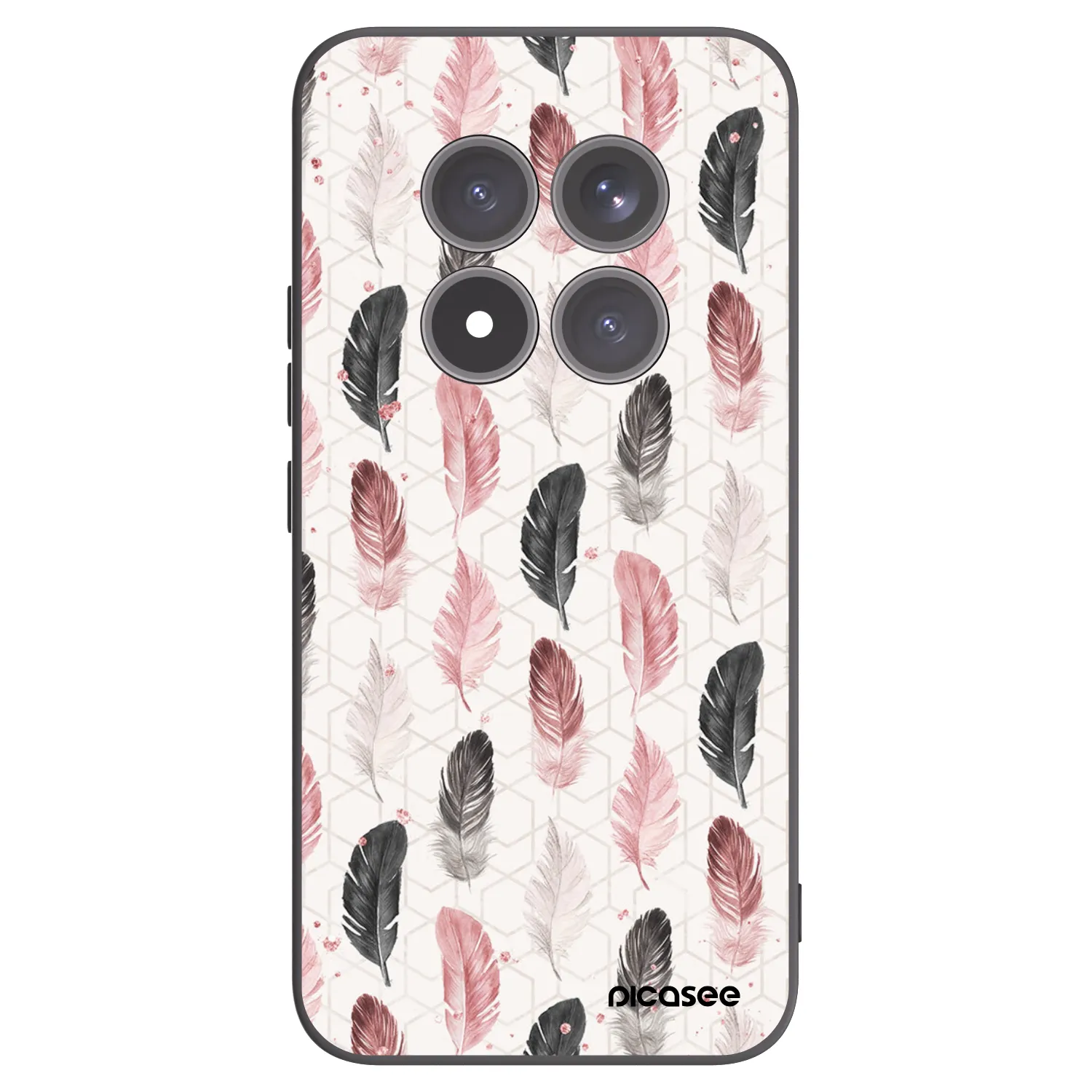 Picasee Μαύρη θήκη σιλικόνης για Xiaomi Redmi Note 15 Pro+ - Feather 2