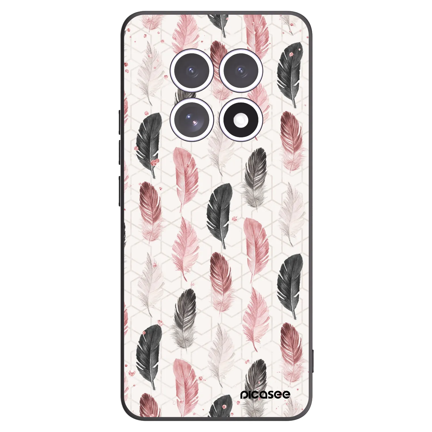 Picasee Μαύρη θήκη σιλικόνης για Xiaomi Redmi Note 15 - Feather 2