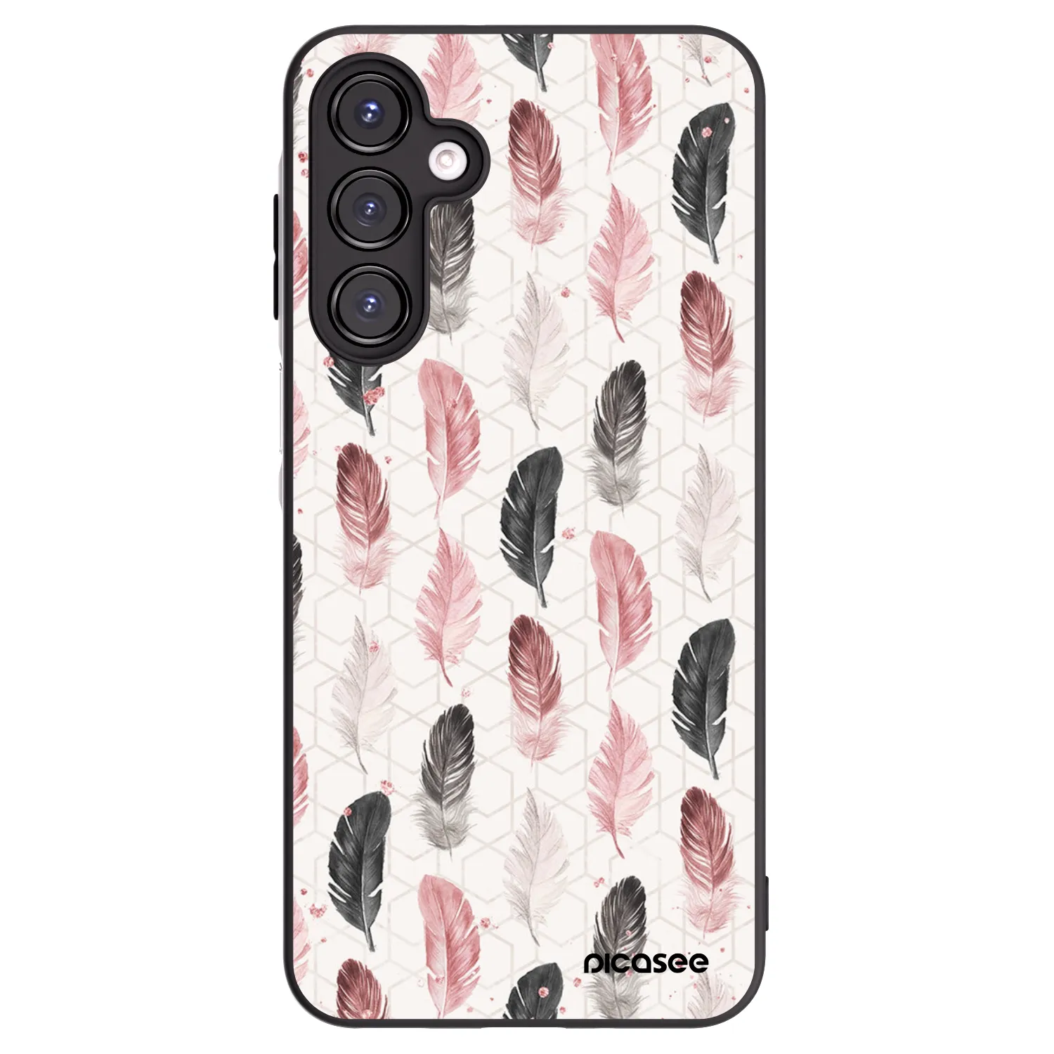 Picasee Μαύρη θήκη σιλικόνης για Samsung Galaxy A16 4G - Feather 2
