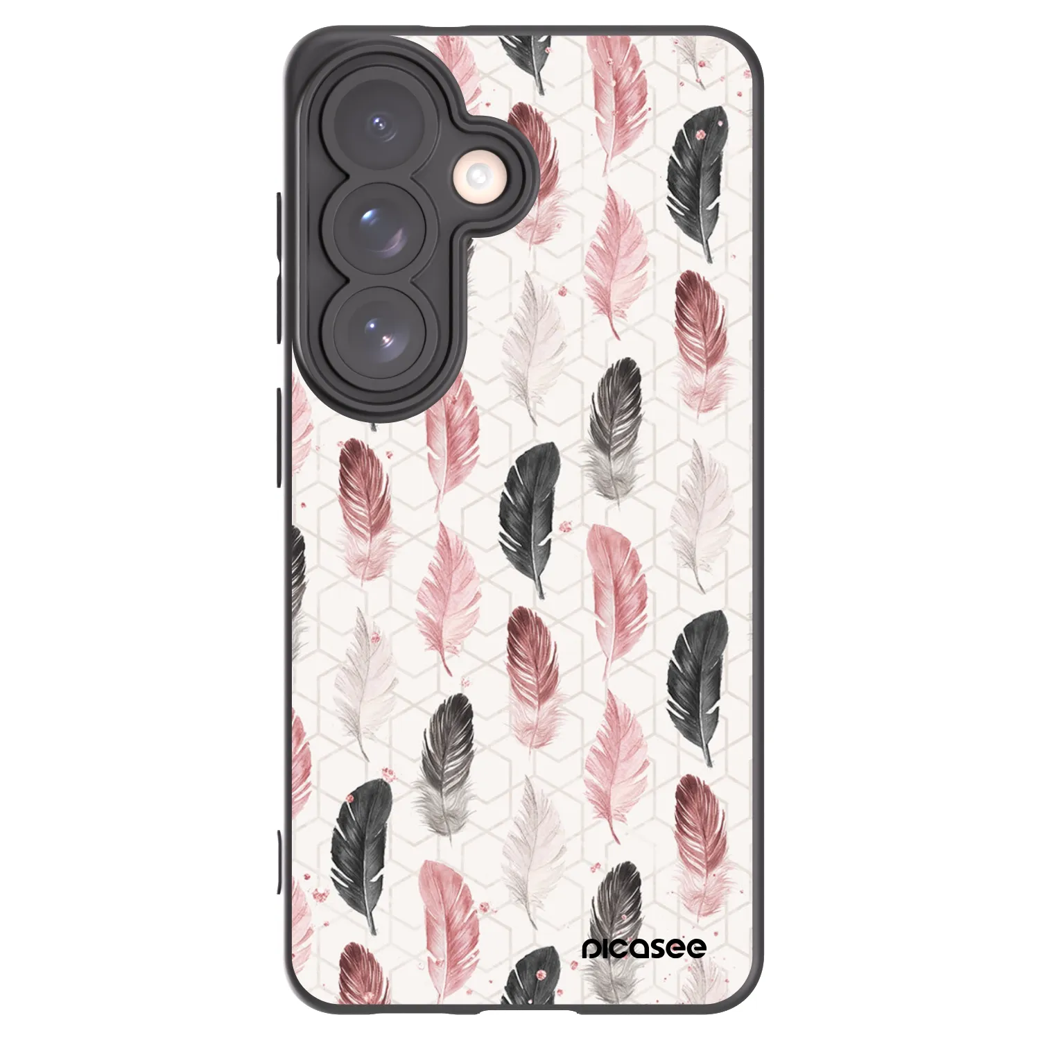 Picasee Μαύρη θήκη σιλικόνης για Samsung Galaxy S26 - Feather 2