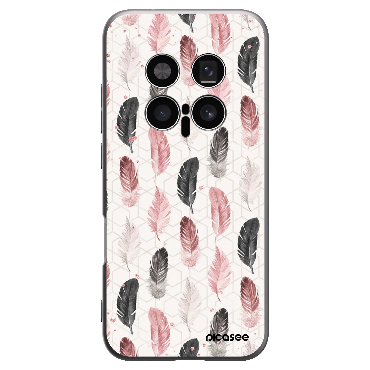 Picasee Μαύρη θήκη σιλικόνης για Honor Magic8 Pro 5G - Feather 2