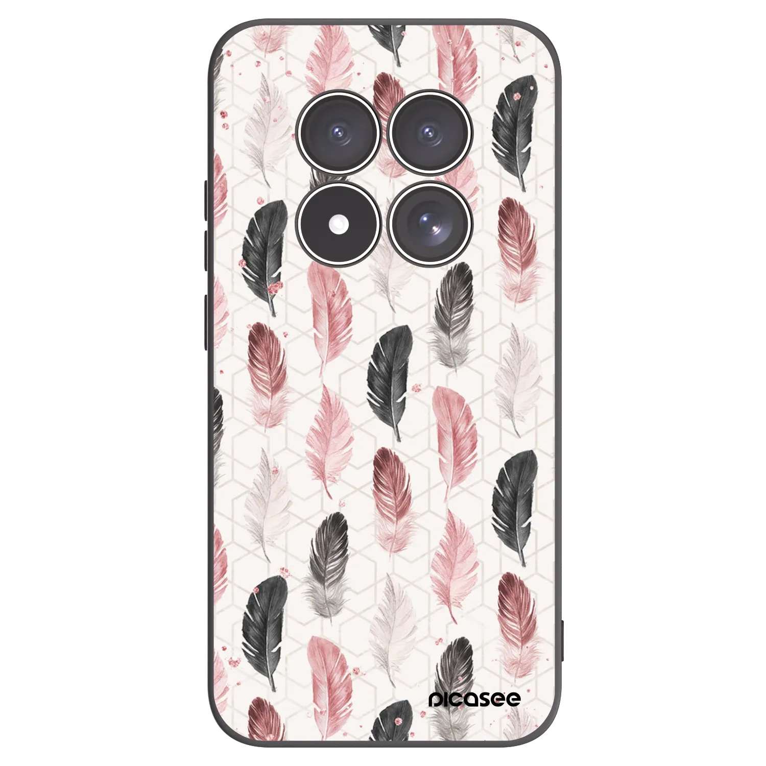 Picasee Μαύρη θήκη σιλικόνης για Xiaomi Redmi Note 15 Pro 5G - Feather 2
