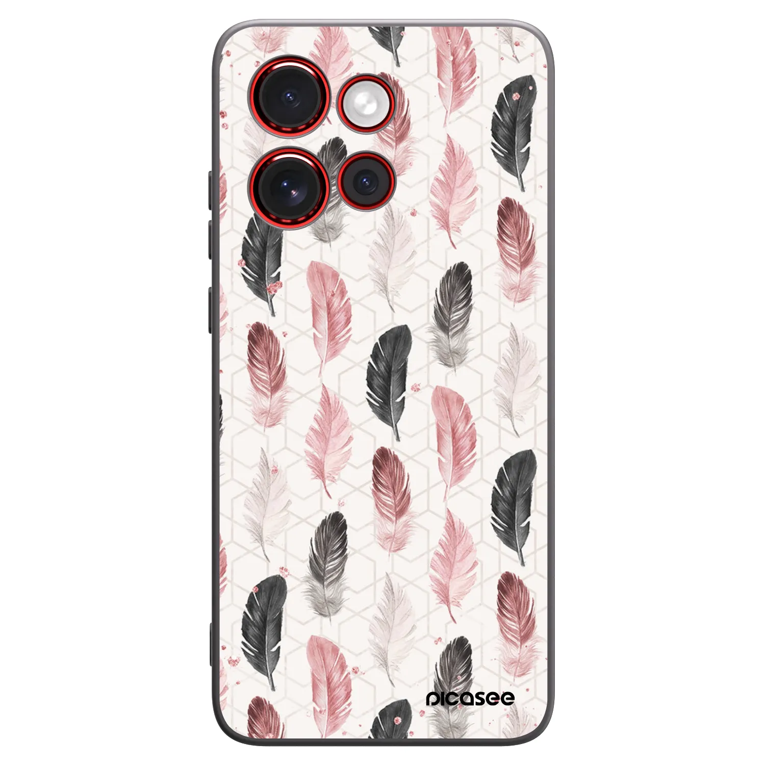 Picasee Μαύρη θήκη σιλικόνης για Motorola Edge 60 Neo 5G - Feather 2