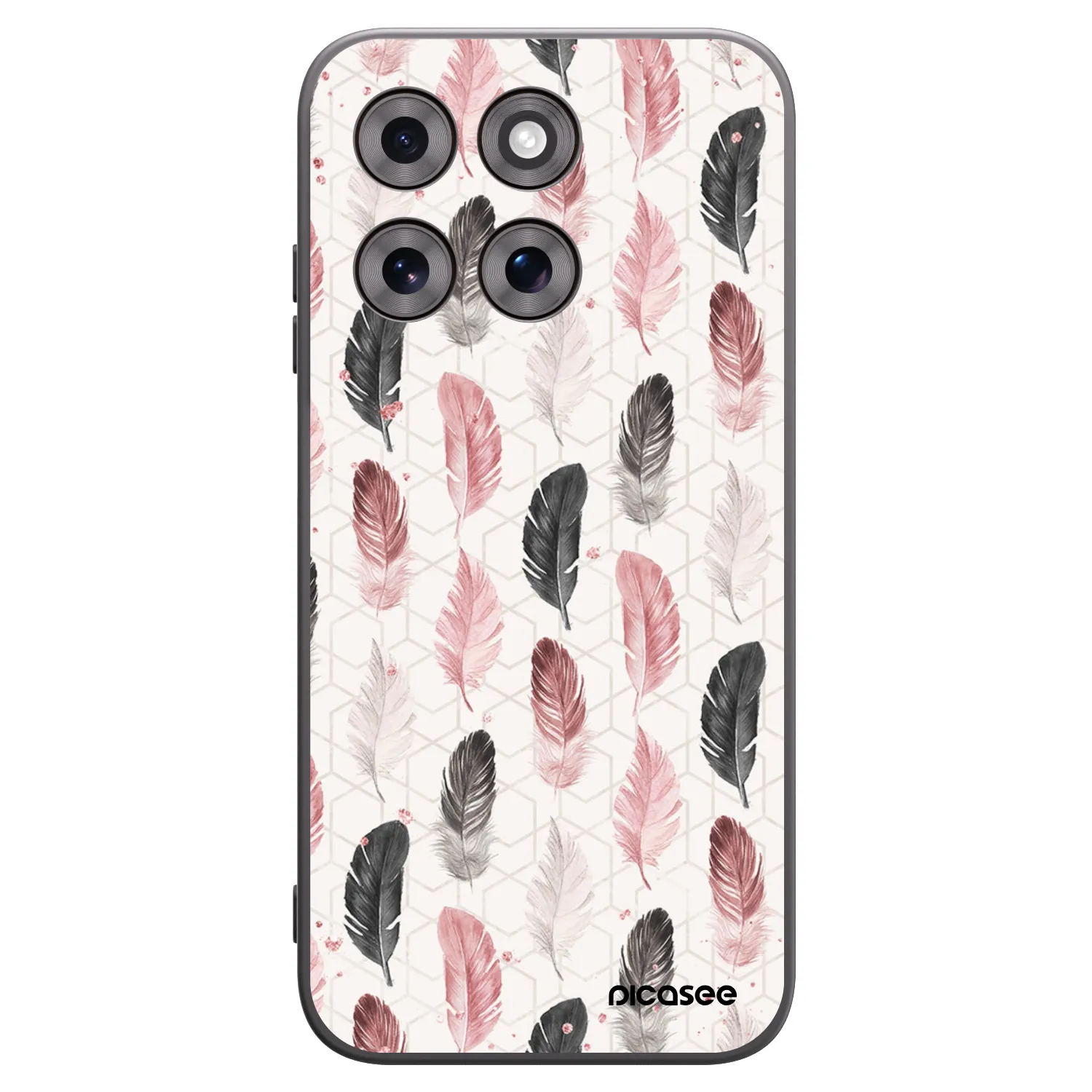Picasee Μαύρη θήκη σιλικόνης για Motorola Moto G77 - Feather 2