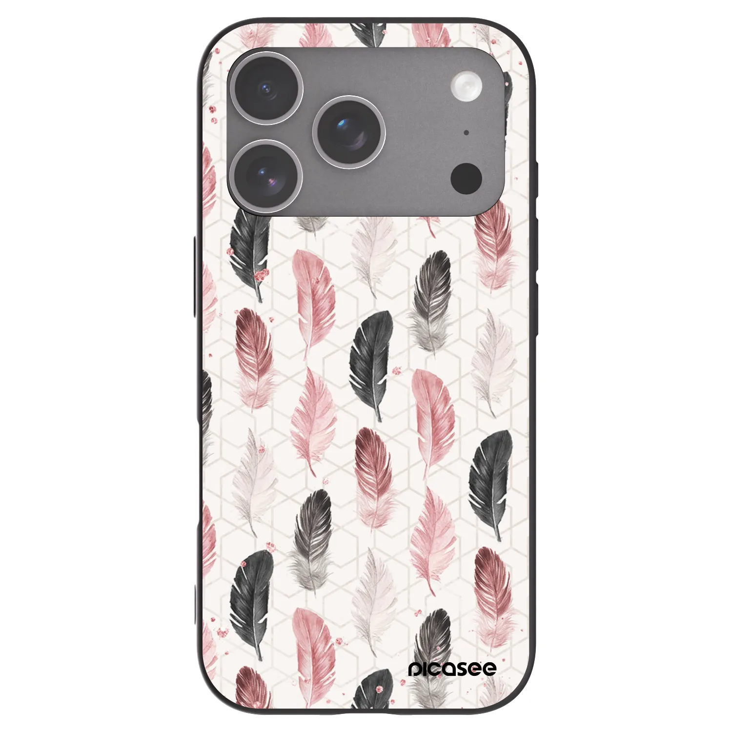 Picasee Μαύρη θήκη σιλικόνης για Apple iPhone 18 Pro - Feather 2