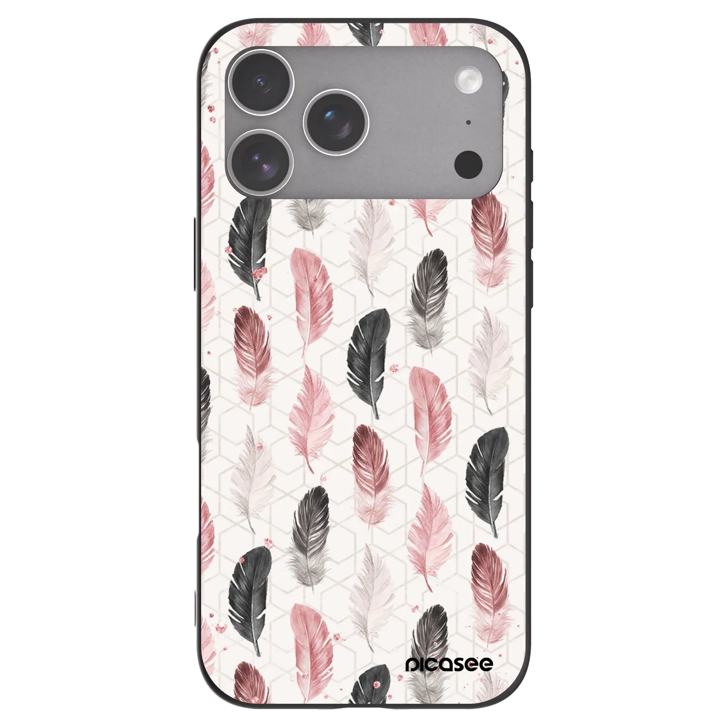 Picasee Μαύρη θήκη σιλικόνης για Apple iPhone 18 Pro Max - Feather 2