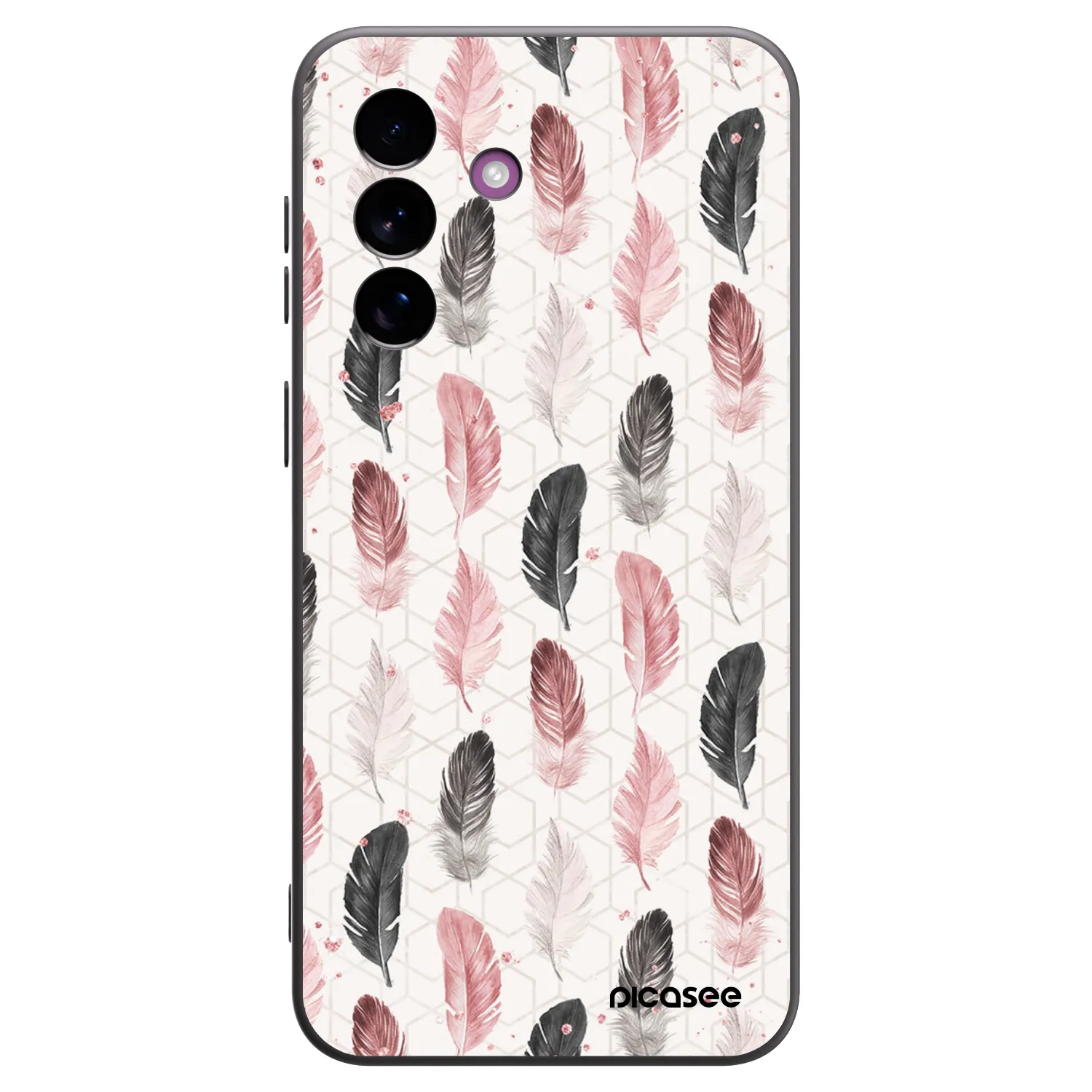 Picasee Μαύρη θήκη σιλικόνης για Samsung Galaxy A37 - Feather 2