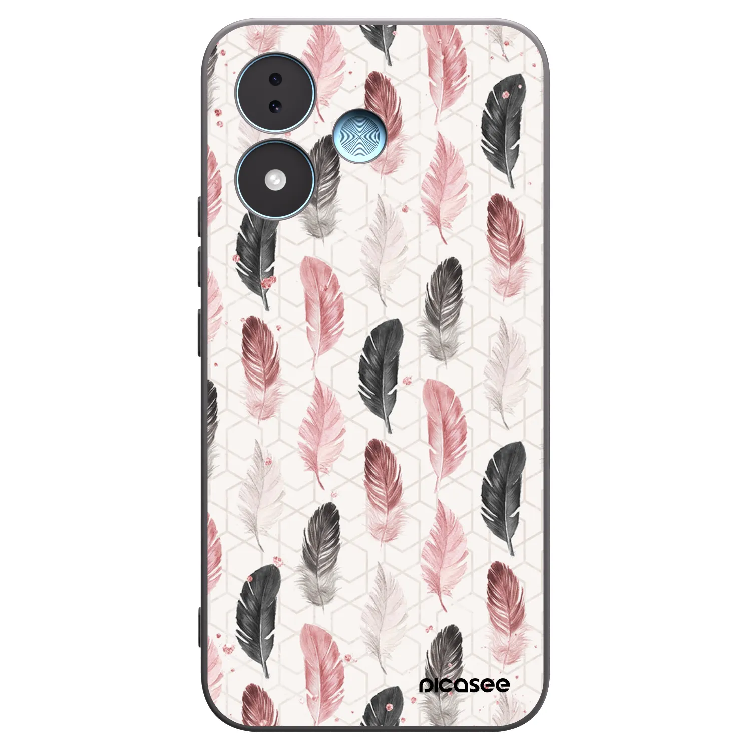 Picasee Μαύρη θήκη σιλικόνης για Xiaomi Redmi Note 17 5G - Feather 2