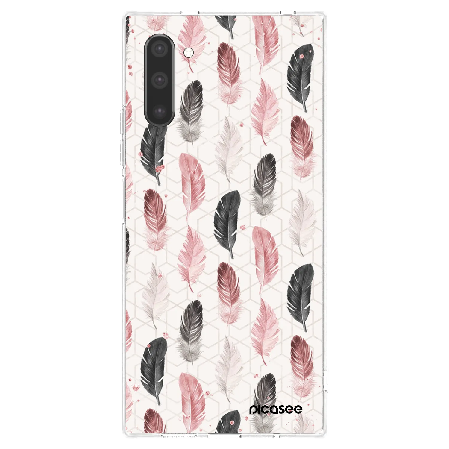 Picasee διαφανής θήκη σιλικόνης Samsung Galaxy Note 10 N970F - Feather 2