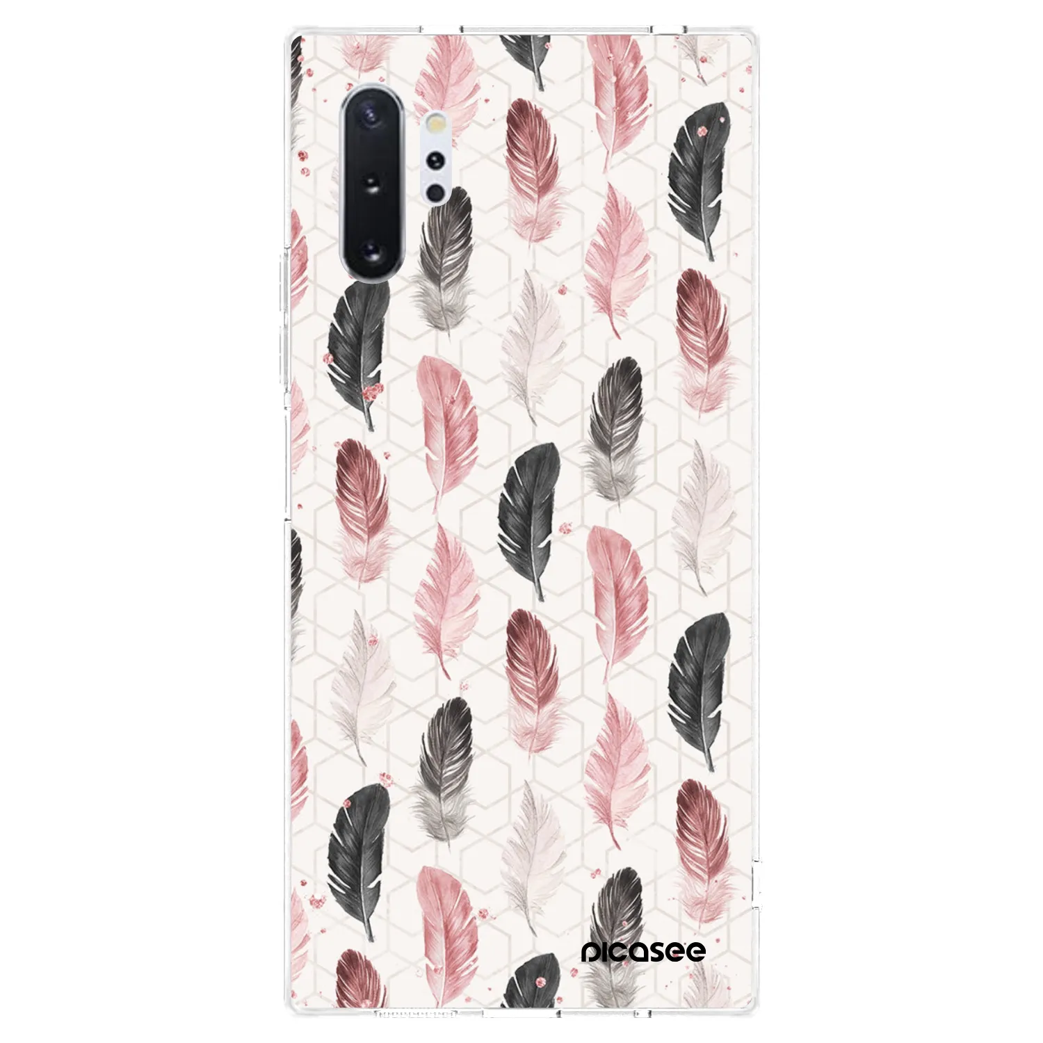 Picasee διαφανής θήκη σιλικόνης Samsung Galaxy Note 10+ N975F - Feather 2