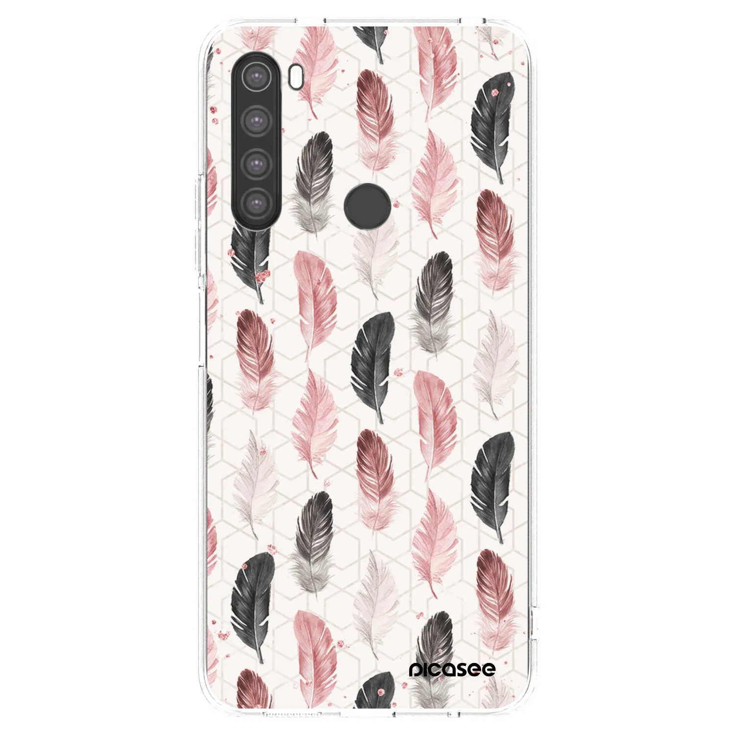 Picasee διαφανής θήκη σιλικόνης Xiaomi Redmi Note 8 - Feather 2