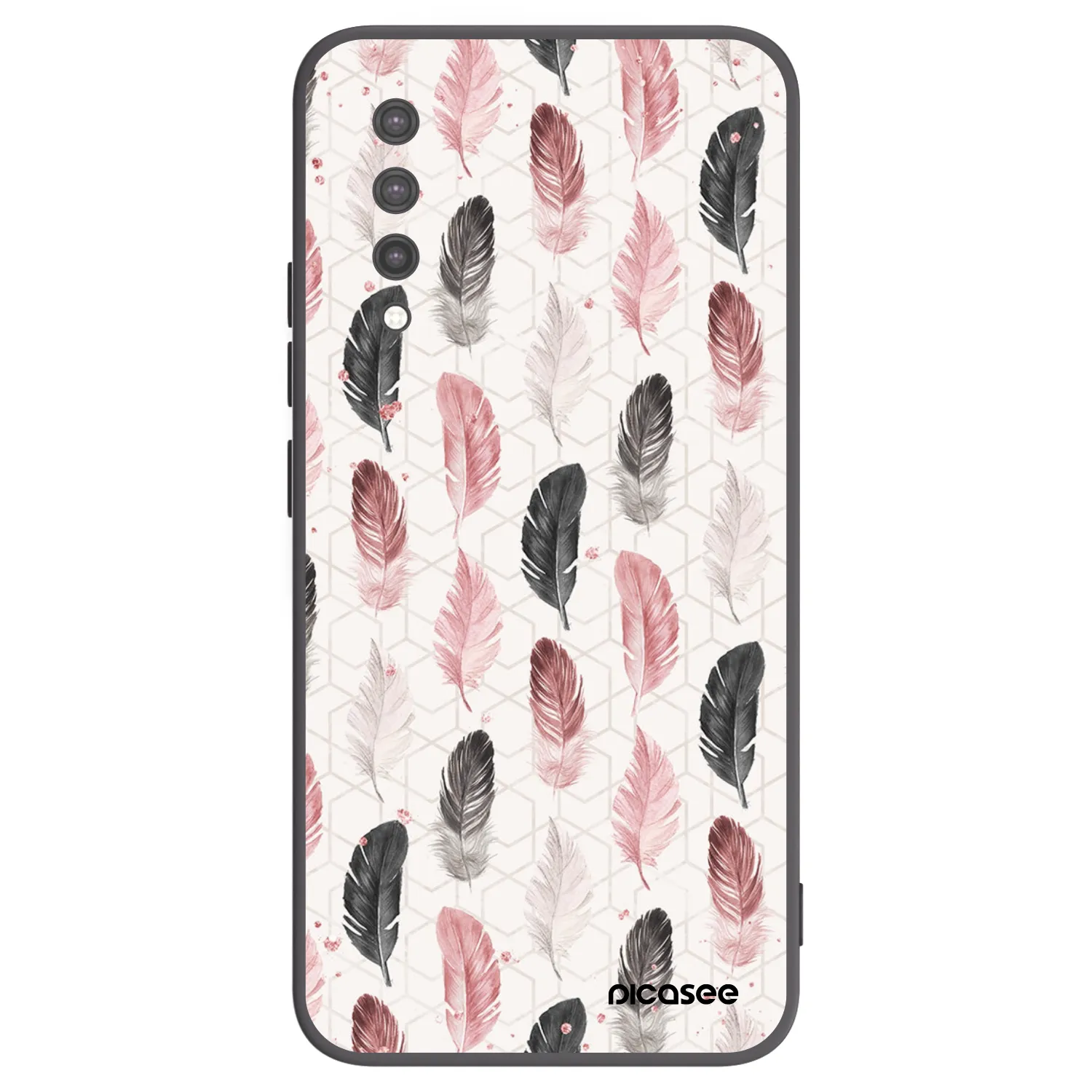 Picasee Μαύρη θήκη σιλικόνης για Xiaomi Mi 9 Lite - Feather 2