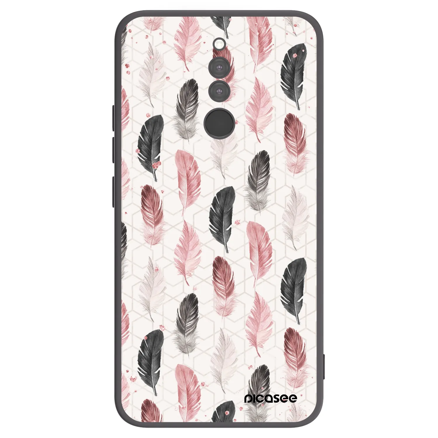 Picasee Μαύρη θήκη σιλικόνης για Xiaomi Redmi 8 - Feather 2