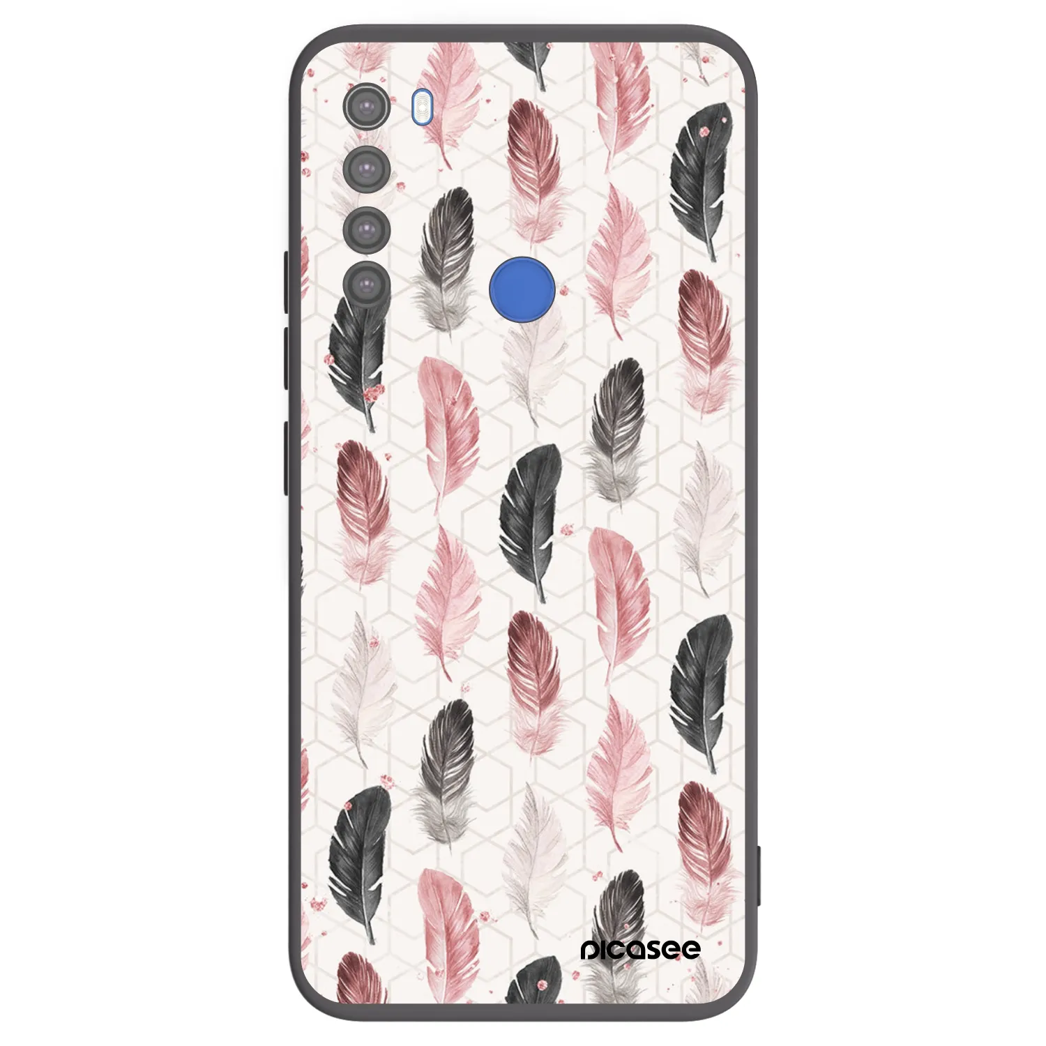 Picasee Μαύρη θήκη σιλικόνης για Xiaomi Redmi Note 8T - Feather 2