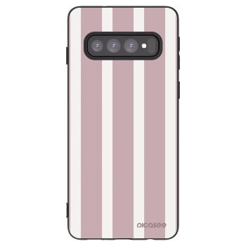 Picasee Μαύρη θήκη σιλικόνης για Samsung Galaxy S10 G973 - Velvet sun