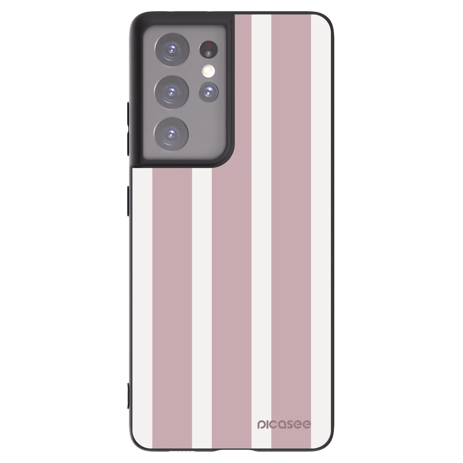 Picasee Μαύρη θήκη σιλικόνης για Samsung Galaxy S21 Ultra 5G G998B - Velvet sun