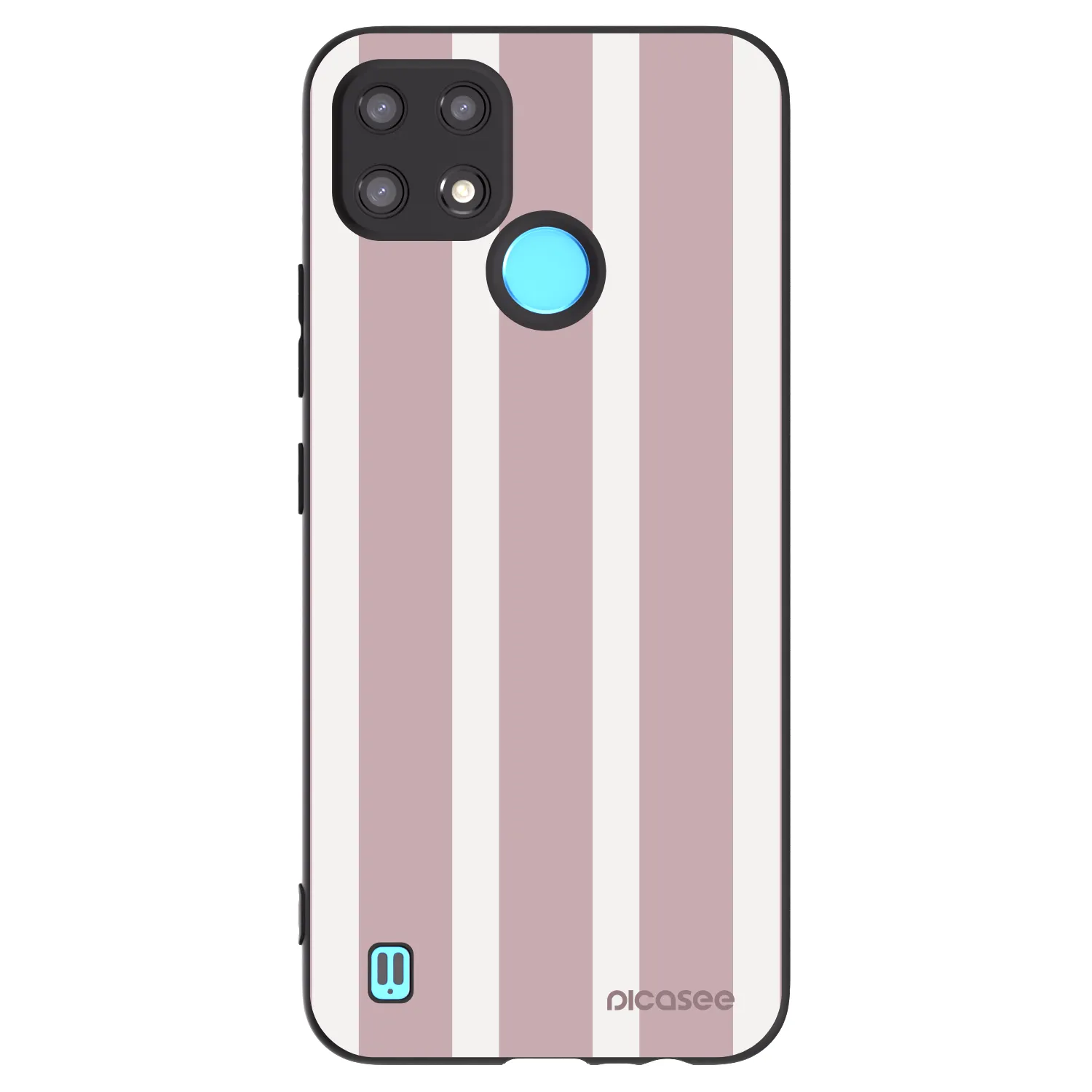 Picasee Μαύρη θήκη σιλικόνης για Realme C21 - Velvet sun