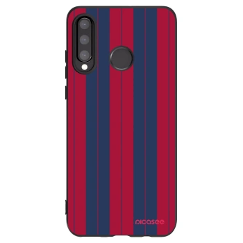 Picasee Μαύρη θήκη σιλικόνης για Huawei P30 Lite - Yacht club