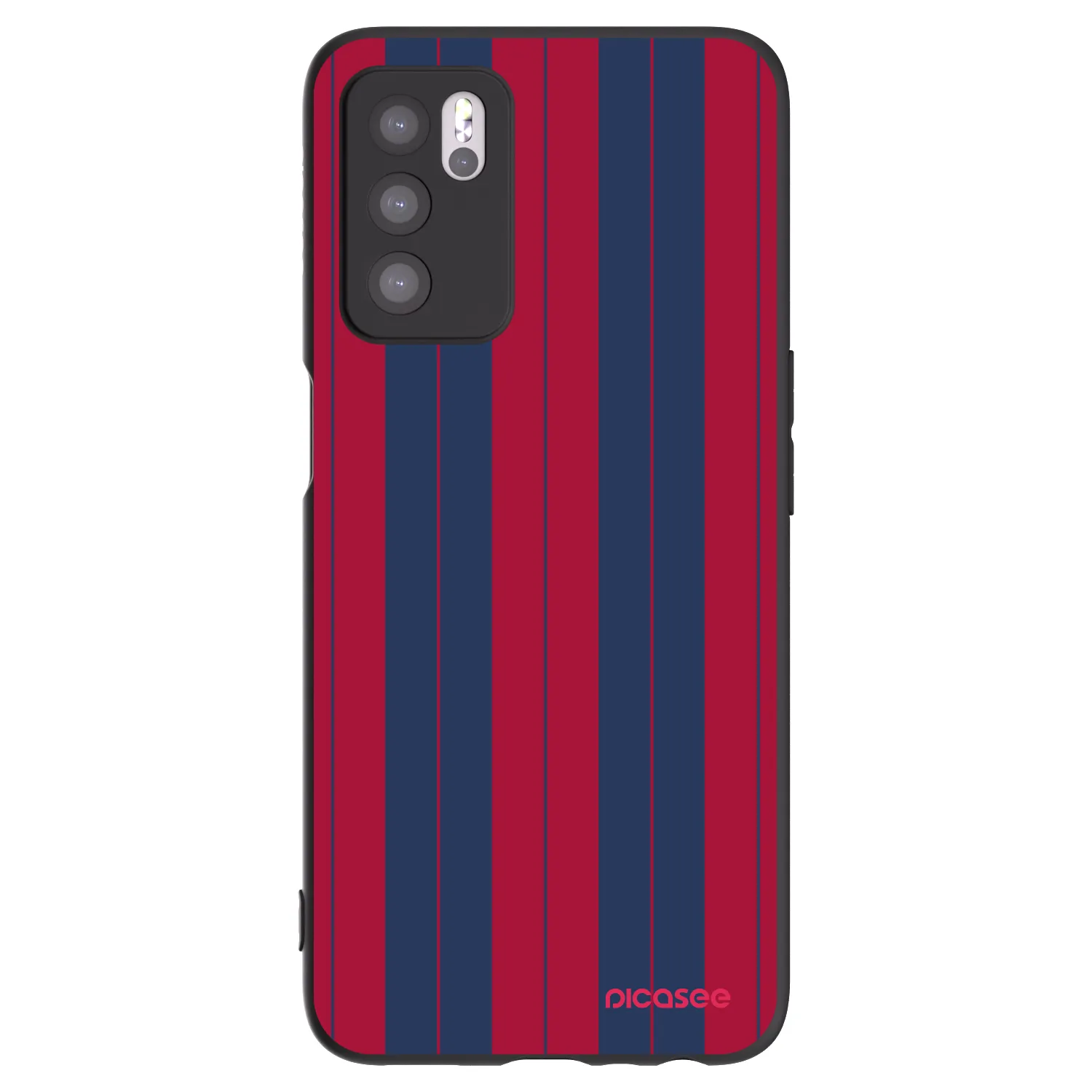 Picasee Μαύρη θήκη σιλικόνης για OPPO A16s - Yacht club
