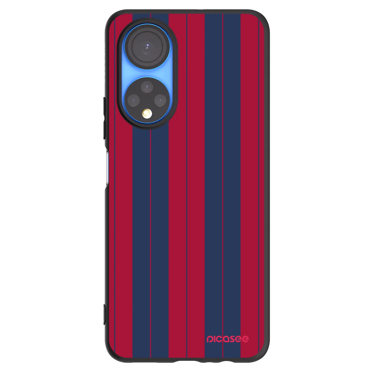 Picasee Μαύρη θήκη σιλικόνης για Honor X7 - Yacht club