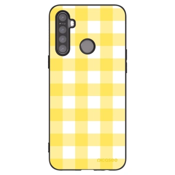Picasee Μαύρη θήκη σιλικόνης για Realme 5 - Gride lemon