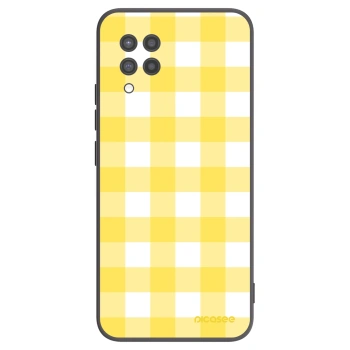 Picasee Μαύρη θήκη σιλικόνης για Samsung Galaxy A42 A426B - Gride lemon
