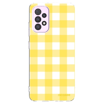 Picasee διαφανής θήκη σιλικόνης Samsung Galaxy A32 5G A326B - Gride lemon