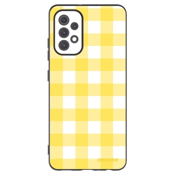 Picasee Μαύρη θήκη σιλικόνης για Samsung Galaxy A32 5G A326B - Gride lemon