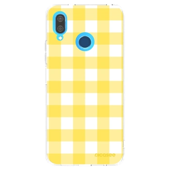 Picasee διαφανής θήκη σιλικόνης Huawei P20 Lite - Gride lemon