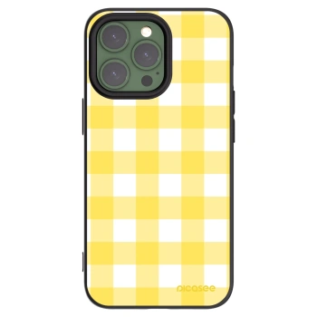 Picasee Μαύρη θήκη σιλικόνης για Apple iPhone 13 Pro - Gride lemon