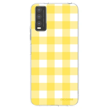 Picasee διαφανής θήκη σιλικόνης Vivo Y20s - Gride lemon