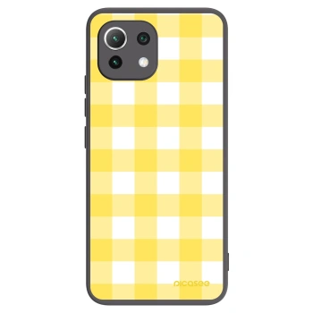 Picasee Μαύρη θήκη σιλικόνης για Xiaomi 11 Lite 5G NE - Gride lemon