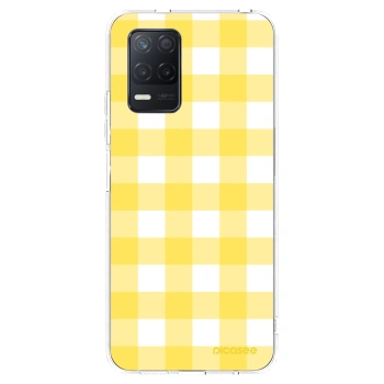 Picasee διαφανής θήκη σιλικόνης Realme 8 5G - Gride lemon