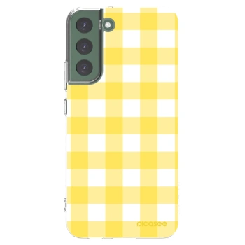 Picasee διαφανής θήκη σιλικόνης Samsung Galaxy S22+ 5G - Gride lemon