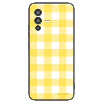 Picasee Μαύρη θήκη σιλικόνης για Vivo V23 5G - Gride lemon