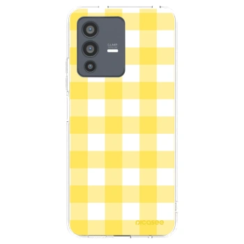 Picasee διαφανής θήκη σιλικόνης Vivo V23 5G - Gride lemon