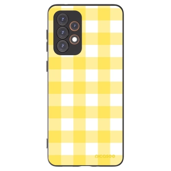 Picasee Μαύρη θήκη σιλικόνης για Samsung Galaxy A33 5G A336 - Gride lemon