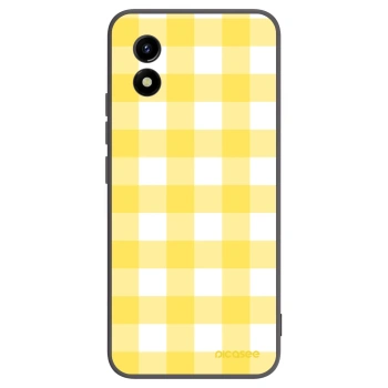 Picasee Μαύρη θήκη σιλικόνης για Vivo Y01 - Gride lemon