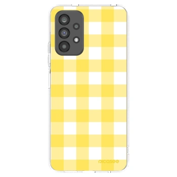 Picasee διαφανής θήκη σιλικόνης Samsung Galaxy A73 5G - Gride lemon