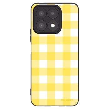 Picasee Μαύρη θήκη σιλικόνης για Honor X8a - Gride lemon
