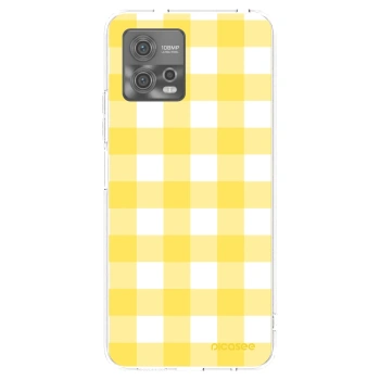 Picasee διαφανής θήκη σιλικόνης Motorola Moto G72 - Gride lemon