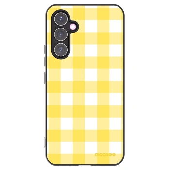 Picasee Μαύρη θήκη σιλικόνης για Samsung Galaxy A54 5G A546B - Gride lemon