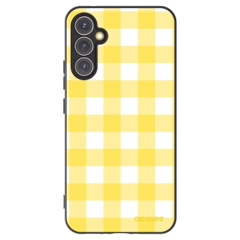 Picasee Μαύρη θήκη σιλικόνης για Samsung Galaxy A34 5G A346B - Gride lemon