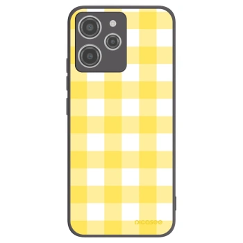 Picasee Μαύρη θήκη σιλικόνης για Xiaomi Redmi 12 4G - Gride lemon