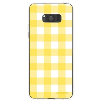 Picasee διαφανής θήκη σιλικόνης Samsung Galaxy S8 G950F - Gride lemon