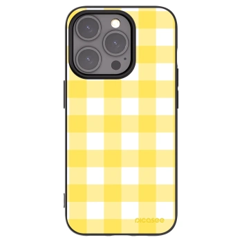 Picasee Μαύρη θήκη σιλικόνης για Apple iPhone 15 Pro - Gride lemon
