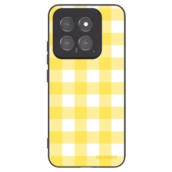 Picasee Μαύρη θήκη σιλικόνης για Xiaomi 14 - Gride lemon