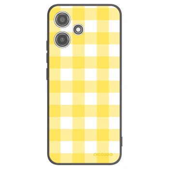 Picasee Μαύρη θήκη σιλικόνης για Xiaomi Redmi 12 5G - Gride lemon